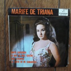 Discos de vinilo: MARIFE DE TRIANA - CANTA GUITARRA + LO QUE MÁS QUIERO + CRÍA CUERVOS + LA CINTA DE MI SOMBRERO