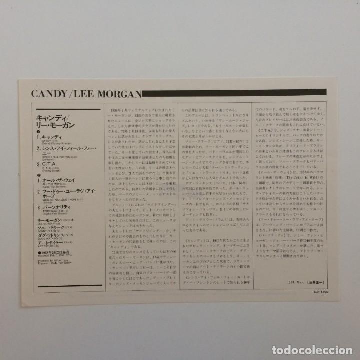 Discos de vinilo: Lee Morgan &ndash; Candy Japan 1983 BLUE NOTE* - Foto 3