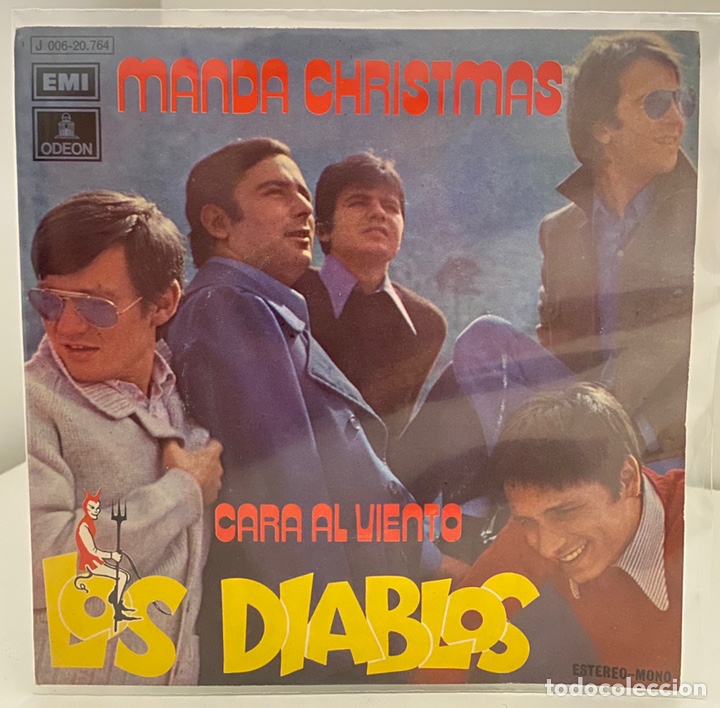 Disques de vinyle: LOS DIABLOS-MANDA CHRISTMAS/CARA AL VIENTO/SINGLE 1971 ODEON,ESPA&Ntilde;A.