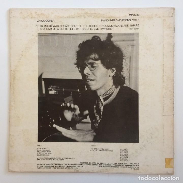Discos de vinilo: Chick Corea &ndash; Piano Improvisations Vol. 1 Japan POLYDOR - Foto 2