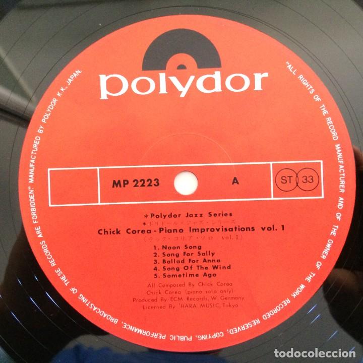 Discos de vinilo: Chick Corea &ndash; Piano Improvisations Vol. 1 Japan POLYDOR - Foto 4