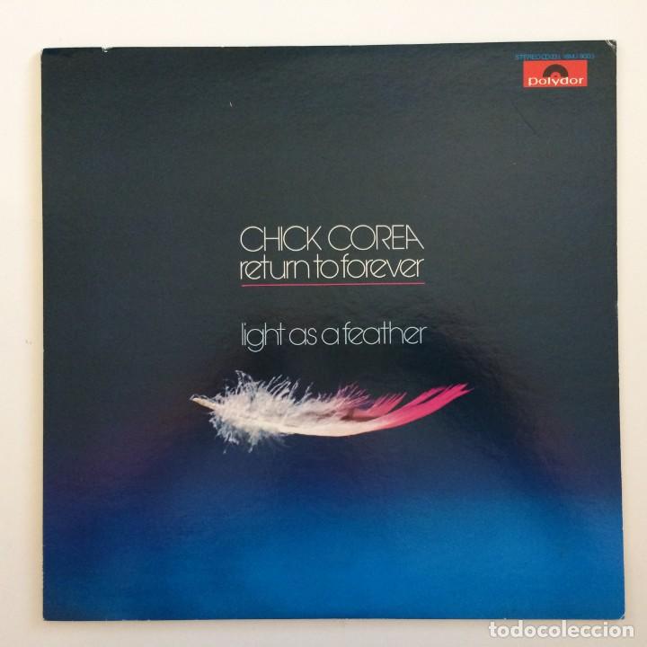 Discos de vinilo: Chick Corea, Return To Forever &ndash; Light As A Feather Japan 1981 POLYDOR* - Foto 1