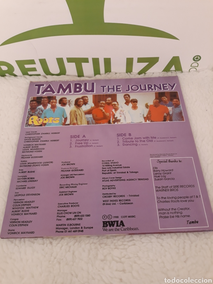 Discos de vinilo: Tambu The Journey.Roots.Christopher Herbert. - Foto 2