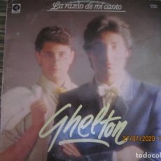 Discos de vinilo: GHELTON - LA RAZON DE MI CANTO LP - ORIGINAL ESPAÑOL - CUSPIDE 1982 - DISCO MUY NUEVO (5). Lote 213153685