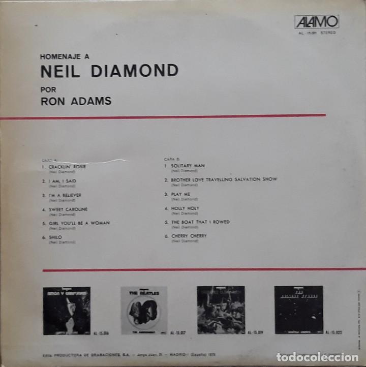Discos de vinilo: RON ADAMS - HOMENAJE A NEIL DIAMOND - Foto 2