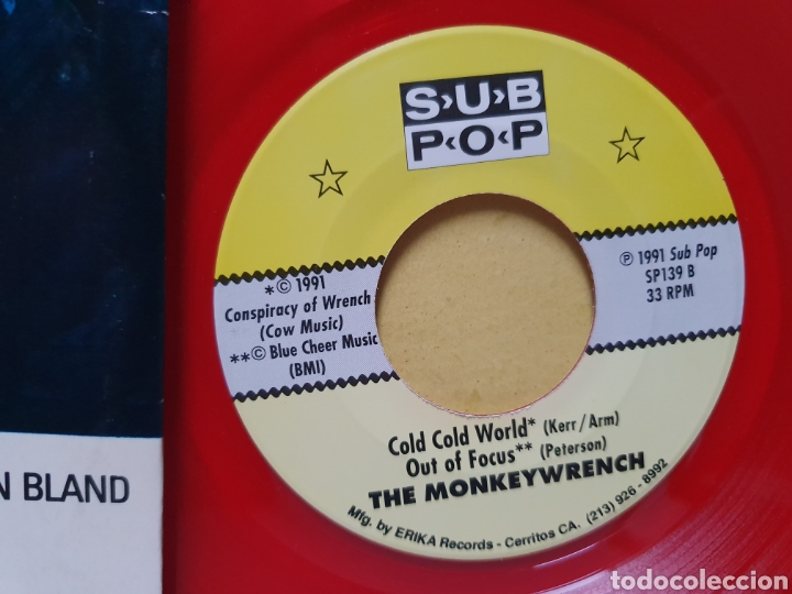 Discos de vinilo: THE MONKEYWRENCH. SUB POP RECORDS. SINGLE 1991. - Foto 3