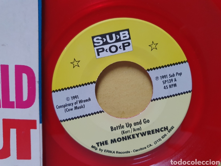 Discos de vinilo: THE MONKEYWRENCH. SUB POP RECORDS. SINGLE 1991. - Foto 4