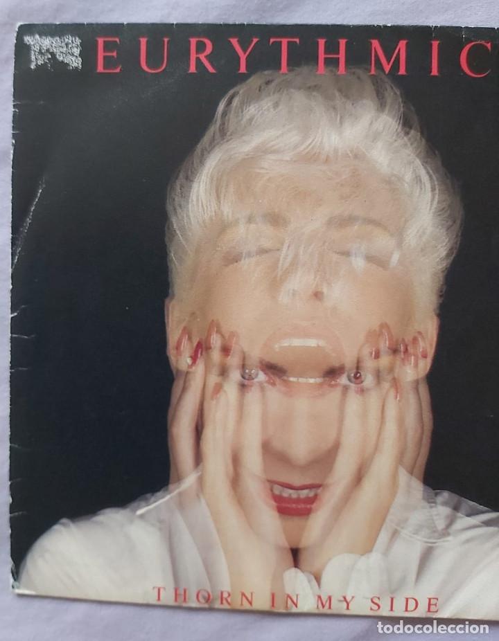Discos de vinilo: Eurythmics &ndash; Thorn In My Side - SINGLE PROMO - Foto 2