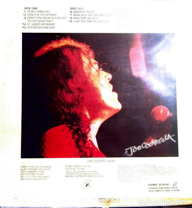 Discos de vinilo: Joe Cocker . Live en LA , a&ntilde;o 1977 - Foto 2