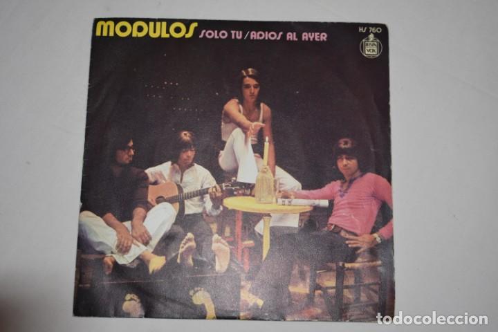 Discos de vinilo: Disco Vinilo Single Los M&oacute;dulos Solo tu Adios al ayer 1971 - Foto 1