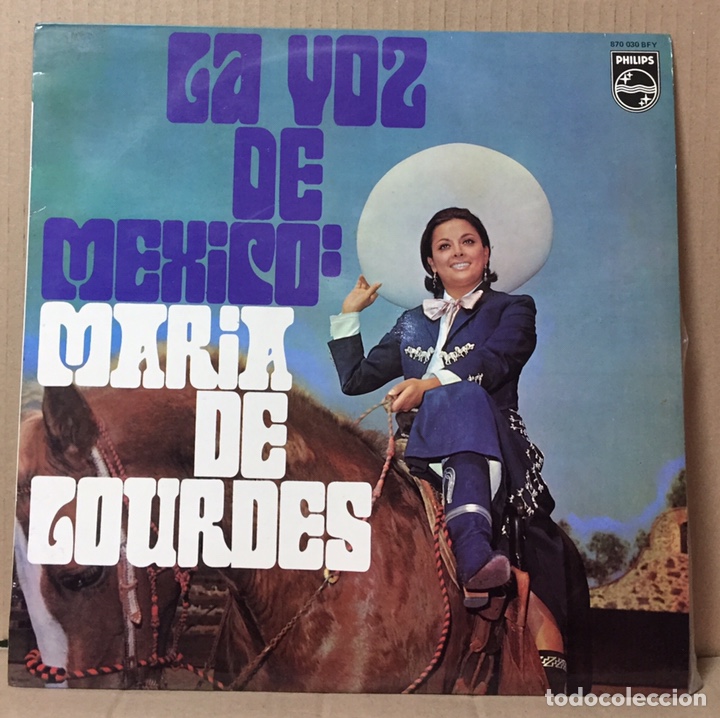 Disques de vinyle: LP MAR&Iacute;A DE GOURDES - LA VOZ DE MEXICO - Espa&ntilde;a, 1969