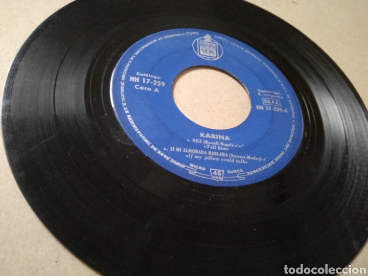 Discos de vinilo: Vinilo KARINA 1963 CON HISPAVOX DILE - Foto 1
