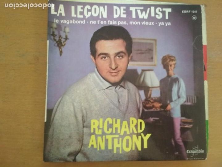 Discos de vinilo: RICHARD ANTHONY LA LECON DE TWIST EP