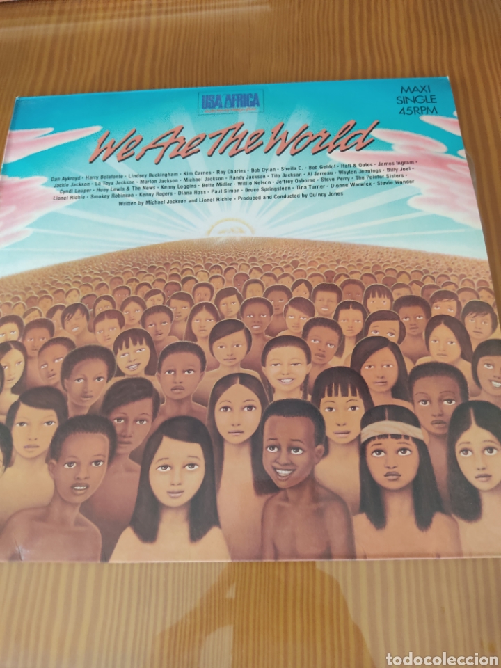 Discos de vinilo: Disco vinilo maxi WE ARE THE WORLD - Foto 1