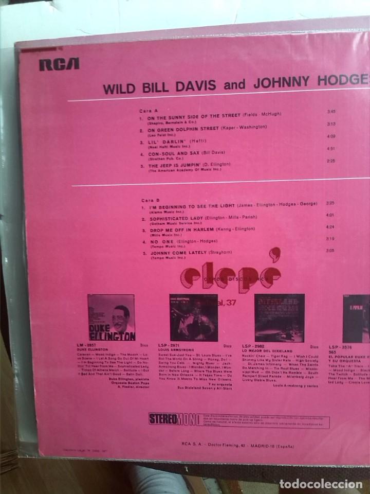 Discos de vinilo: WILD BILL DAVIS JOHNNY HODGES - 1971 - Foto 2