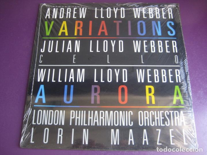 Discos de vinilo: Andrew Lloyd Webber, Julian Lloyd Webber, William Lloyd Webber, Lorin Maazel &lrm;&ndash; Variations / Aurora - Foto 1