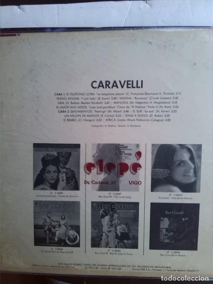 Discos de vinilo: CARAVELLI - EL TELEFONO LLORA 1975 - Foto 2