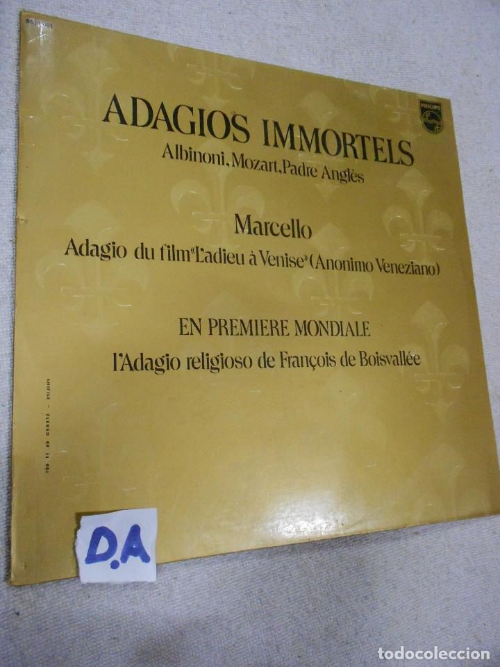 Discos de vinil: ANTIGUO DISCO LP VINILO - ADAGIOS INMORTALES