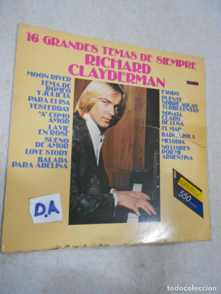 Discos de vinilo: ANTIGUO DISCO LP VINILO - RICHARD CLAYDERMAN - Foto 1