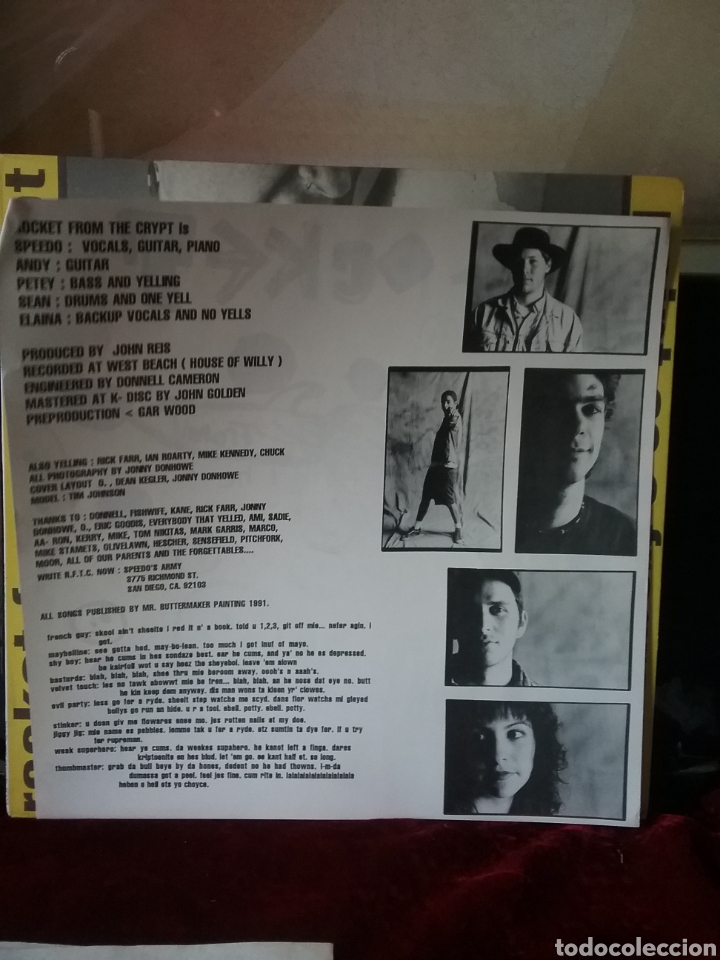 Discos de vinilo: ROCKET FROM THE CRYPT 1991 Cargo Records.Nuevo - Foto 3