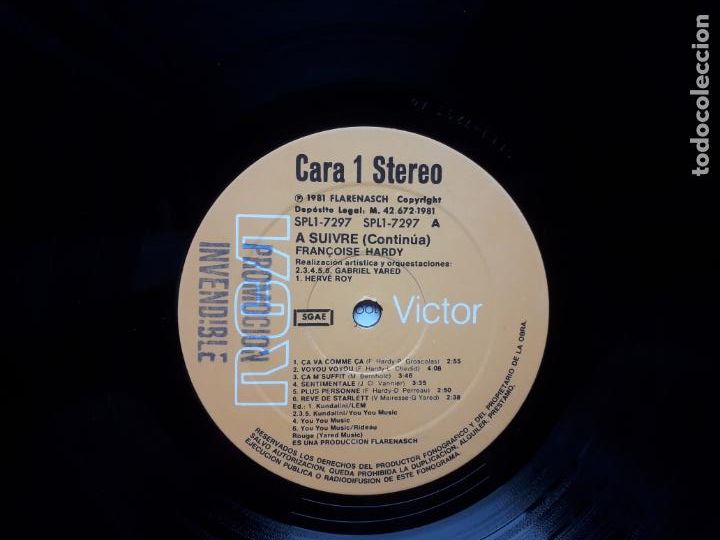 Discos de vinilo: Francoise hardy - a suivre ( contin&uacute;a ) - Foto 6