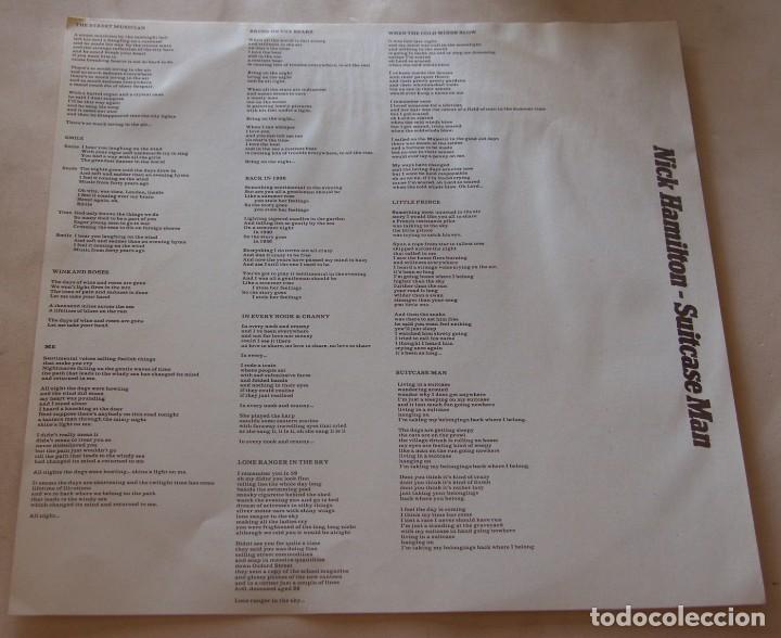 Discos de vinilo: Nick Hamilton &lrm;&ndash; Suitcase Man-- PICAP 1984 - Foto 3