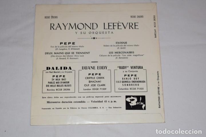 Discos de vinilo: Disco Vinilo Single Raymond Lefevre y su orquesta 1961 - Foto 2