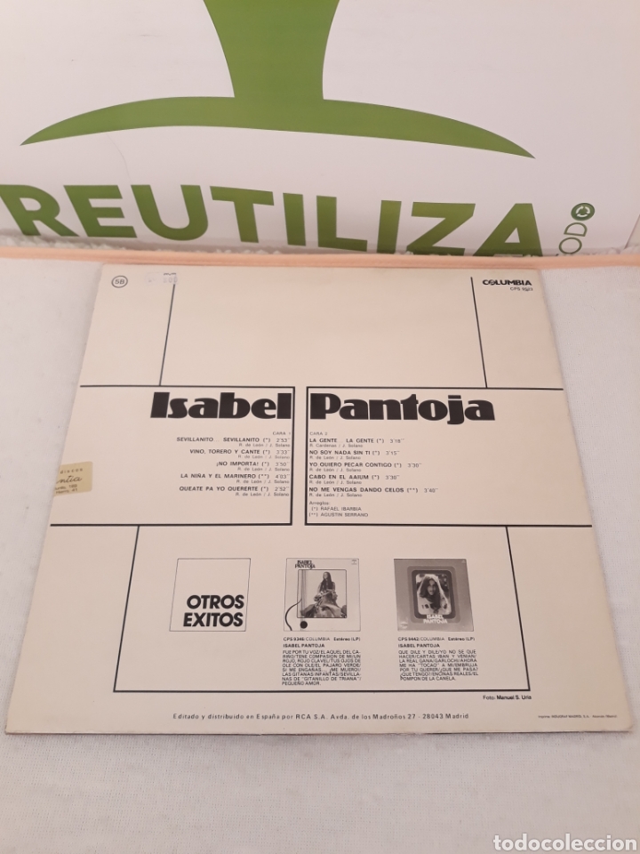 Discos de vinilo: Isabel pantoja.LP. - Foto 2