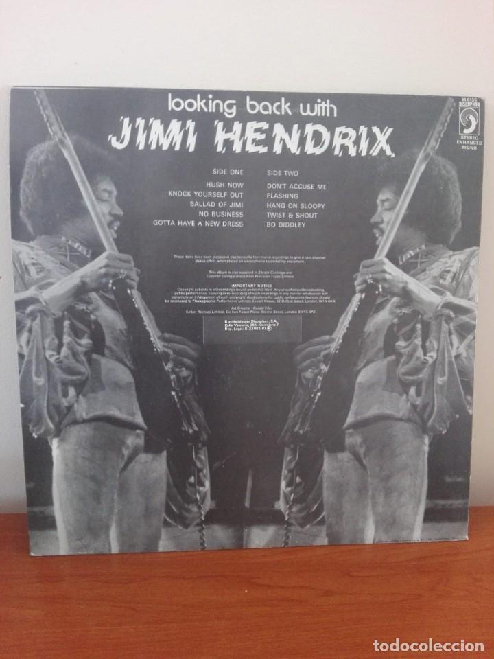 Discos de vinilo: JIMI HENDRIX .- LOOKING BACK WITH - LP DISCOPHON 1981 - Foto 2