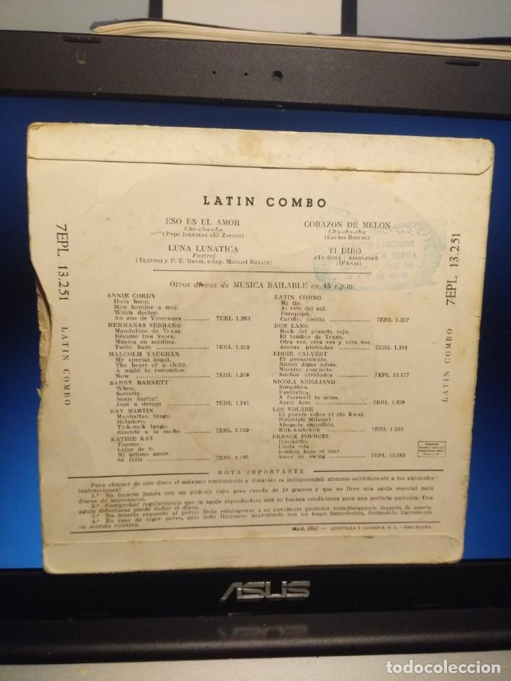 Discos de vinilo: EP LATIN COMBO : ESO ES EL AMOR + 3 - Foto 2