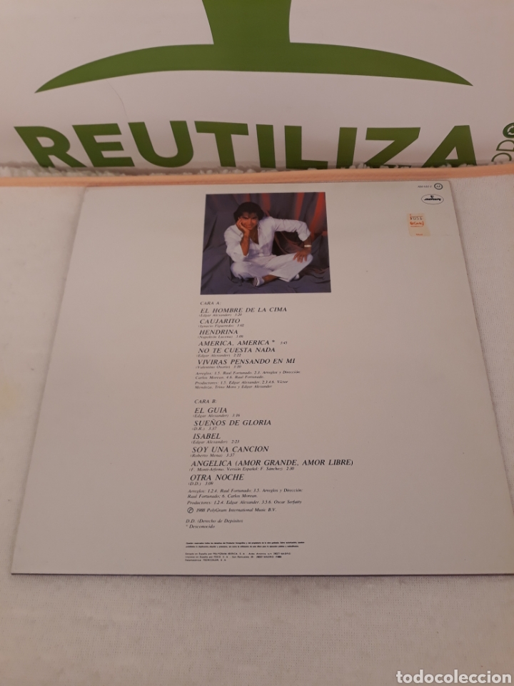 Discos de vinilo: Jose Luis Rodriguez.Soy una Cancion.Lp - Foto 2