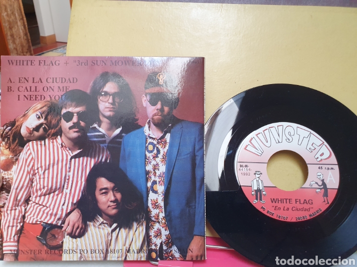 Discos de vinilo: WHITE FLAG. MUNSTER RECORDS. SINGLE 1993. - Foto 2