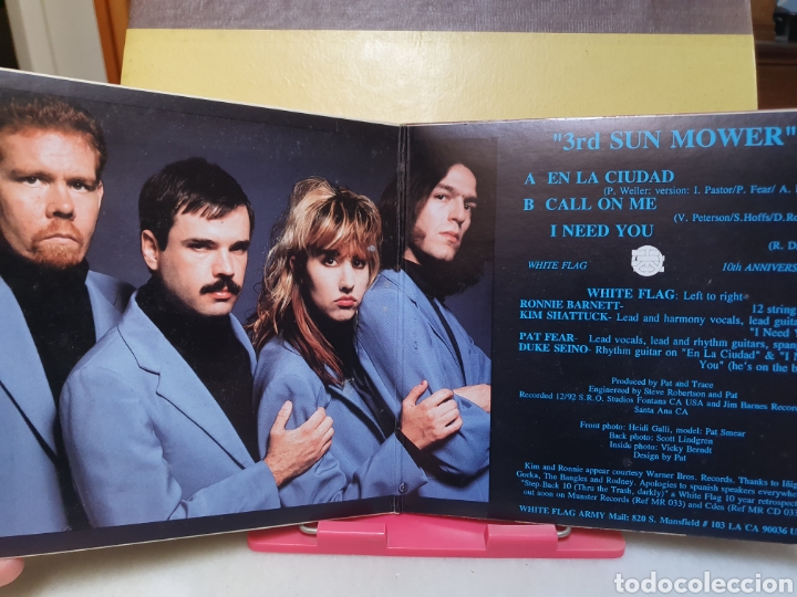 Discos de vinilo: WHITE FLAG. MUNSTER RECORDS. SINGLE 1993. - Foto 3