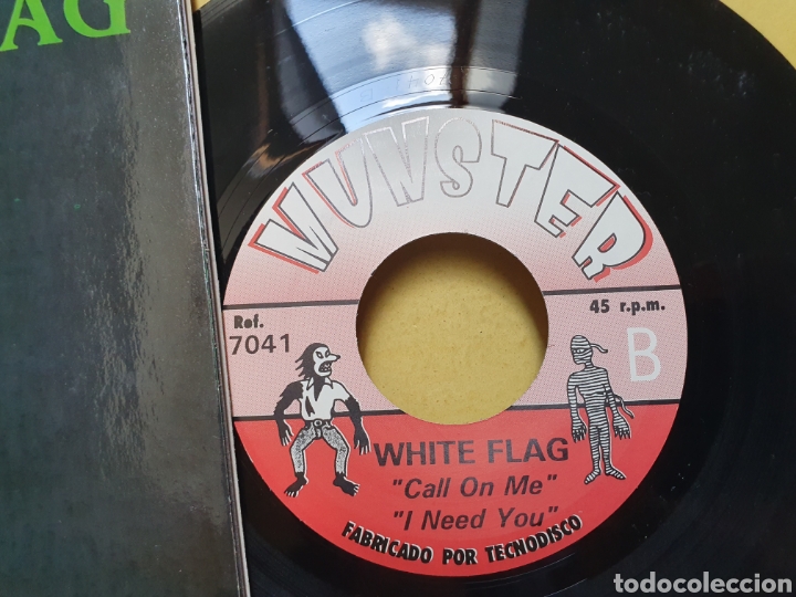 Discos de vinilo: WHITE FLAG. MUNSTER RECORDS. SINGLE 1993. - Foto 5