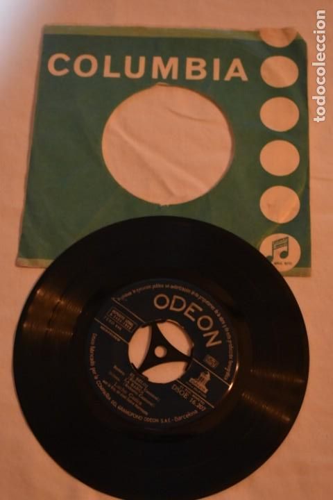 Discos de vinilo: Disco Vinilo Single Lucho Gatica El reloj 1958 Columbia Odeon - Foto 1