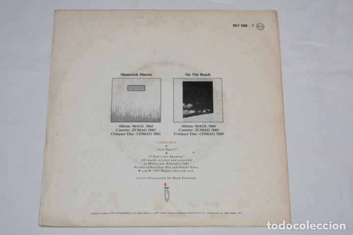 Discos de vinilo: Disco Vinilo Single Chris Rea Let&uml;s dance 1987 - Foto 2