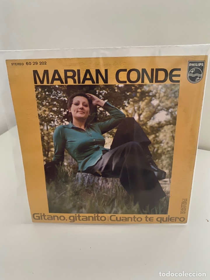Discos de vinilo: MARIAN CONDE-GITANO,GITANO/CUANTO TE QUIERO/SINGLE 1973 PHILIPS,ESPA&Ntilde;A. - Foto 3