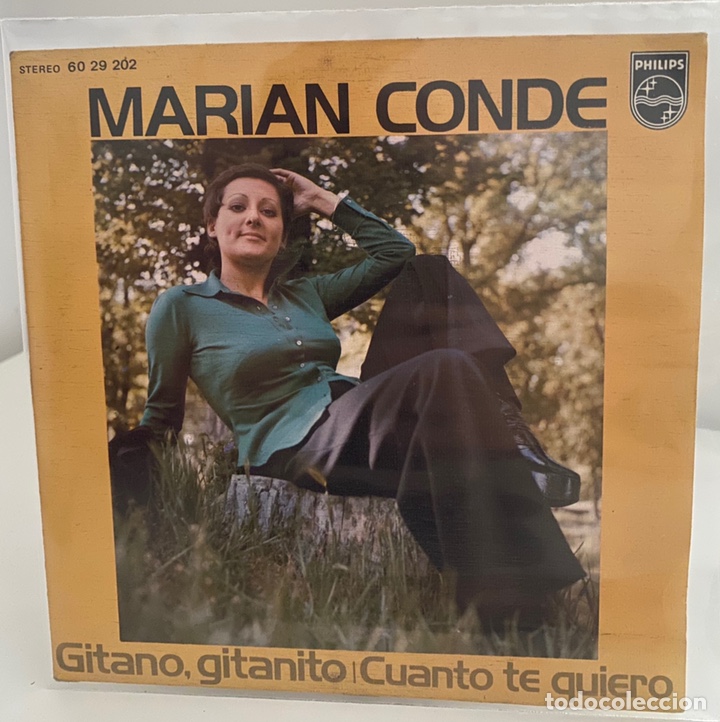 Discos de vinilo: MARIAN CONDE-GITANO,GITANO/CUANTO TE QUIERO/SINGLE 1973 PHILIPS,ESPA&Ntilde;A. - Foto 1