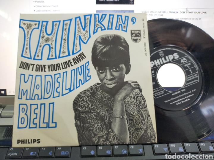 Discos de vinilo: Madeline Bell single thinkin Espa&ntilde;a 1968 - Foto 1