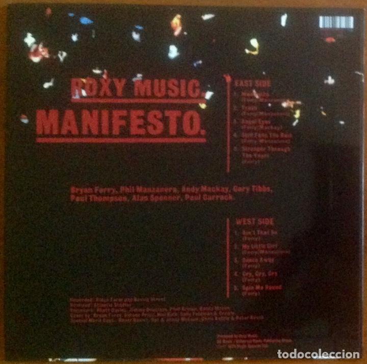 Discos de vinilo: ROXY MUSIC - MANIFESTO - Foto 2