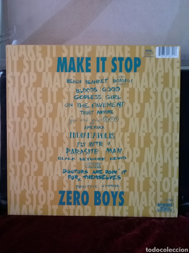 Discos de vinilo: ZERO BOYS 1991 Bitzcore Records....NUEVO - Foto 2