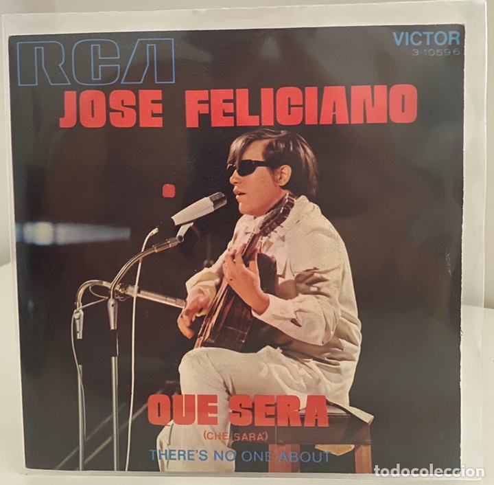 Disques de vinyle: JOSE FELICIANO-QUE SERA/THERE&rsquo;S NO ONE ABOUT/SINGLE 1971 RCA VICTOR,ESPA&Ntilde;A.