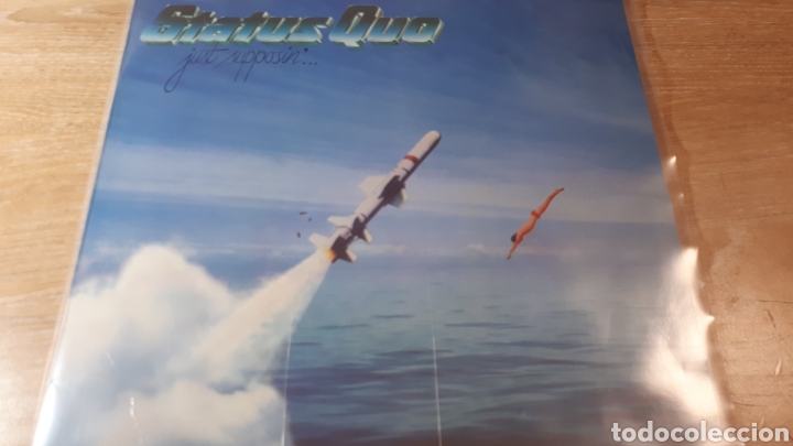 Discos de vinilo: STATUS QUO JUST SUPPOSIN - Foto 1