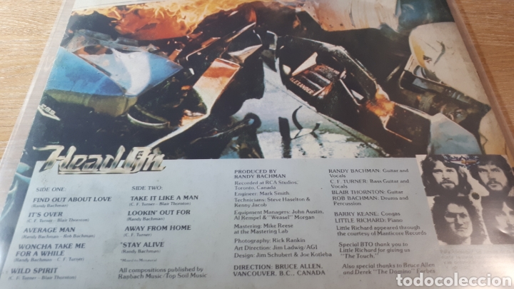 Discos de vinilo: BACHMAN TURNER OVERDRIVE HEAD ON - Foto 2