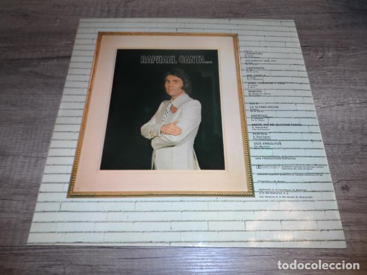 Discos de vinilo: RAPHAEL - RAPHAEL CANTA... CABARETERA, SOLAMENTE UNA VEZ, ANSIEDAD, PERFIDIA, PIEL CANELA, ETC - Foto 2