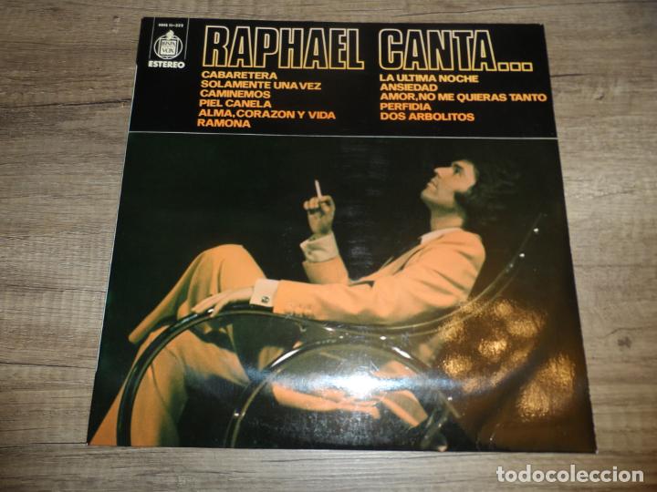Discos de vinilo: RAPHAEL - RAPHAEL CANTA... CABARETERA, SOLAMENTE UNA VEZ, ANSIEDAD, PERFIDIA, PIEL CANELA, ETC - Foto 1