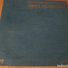 Discos de vinilo: LP ENNIO MORRICONE BANDAS ORIGINALES DE PELICULAS RCA 9905 SPAIN DOBLE LP GATEFOLD