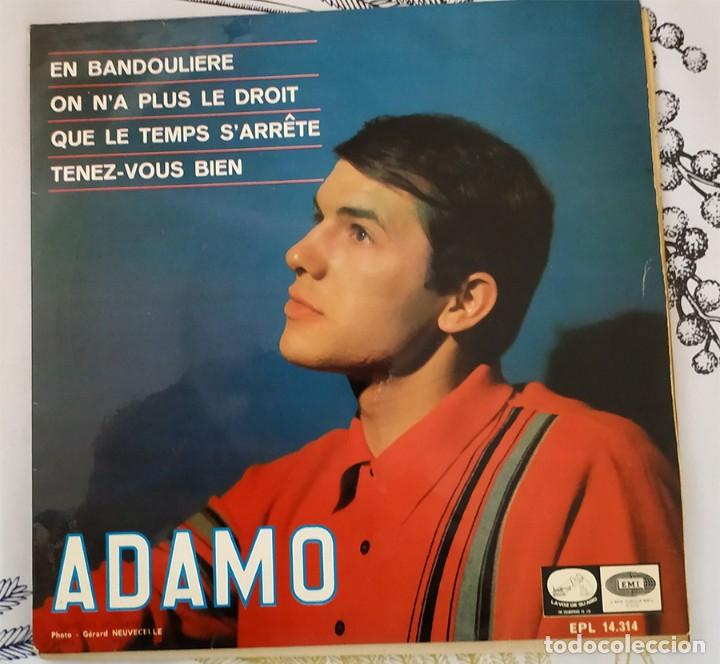 Discos de vinilo: EP / ADAMO EN BANDOULIERE / ON N´A PLUS LE DROIT / QUE LE TEMPS S´ARRETE 1966 - Foto 1 - 213766288