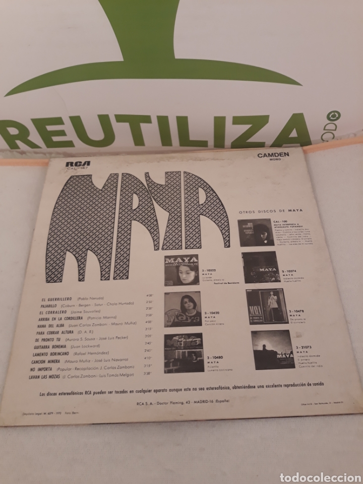 Discos de vinilo: Maya.El guerrillero.Lp - Foto 2