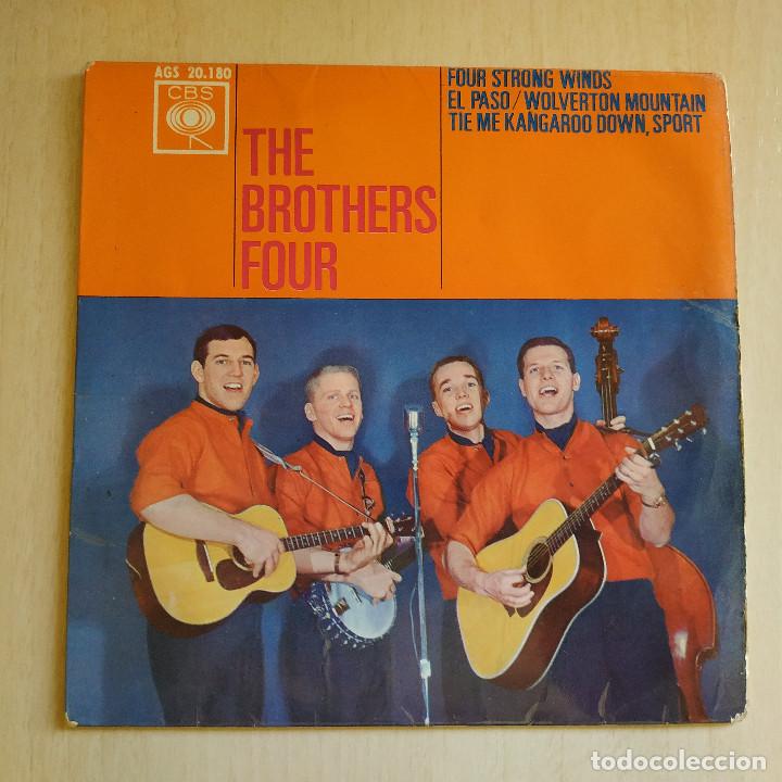 THE BROTHERS FOUR ?– FOUR STRONGS WINDS / EL PASO +2 - RARO EP SPAIN CBS DEL AÑO 1963 BUEN ESTADO (Música - Discos de Vinilo - EPs - Pop - Rock Internacional de los 50 y 60	)